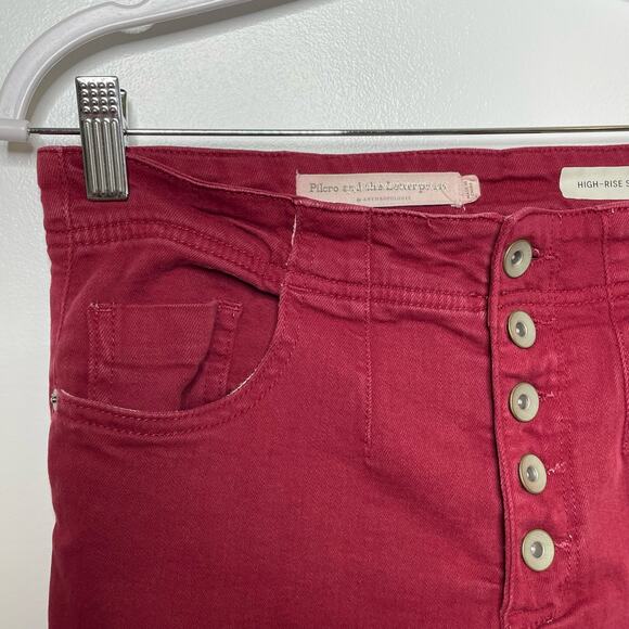Pilcro and the Letterpress Anthropologie High Rise Skinny Button Fly Pants 29 - Picture 5 of 11